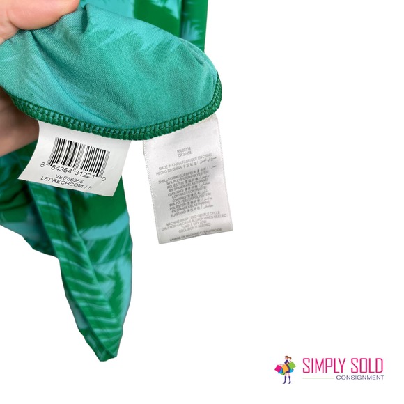 BCBGMAXAZRIA Women's A-Line Dress Long Sleeve Green Stretch Collared Wrap S - Picture 11 of 12